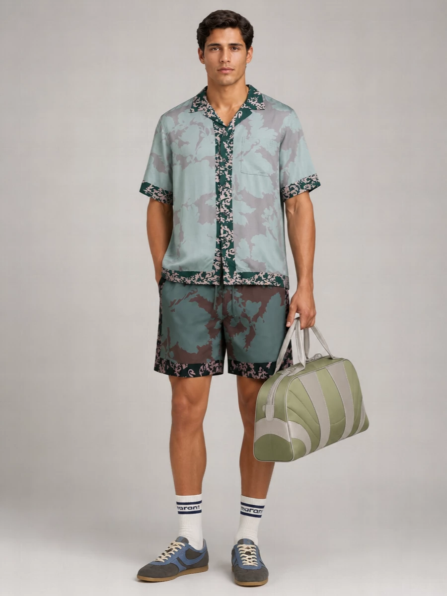 Dries Van Noten Floral-Print Swim Shorts