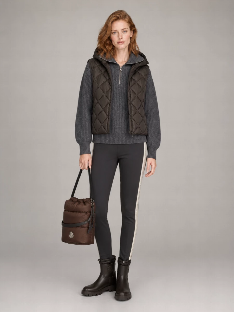 Weekend Max Mara Quilted Hooded Puffer Vest