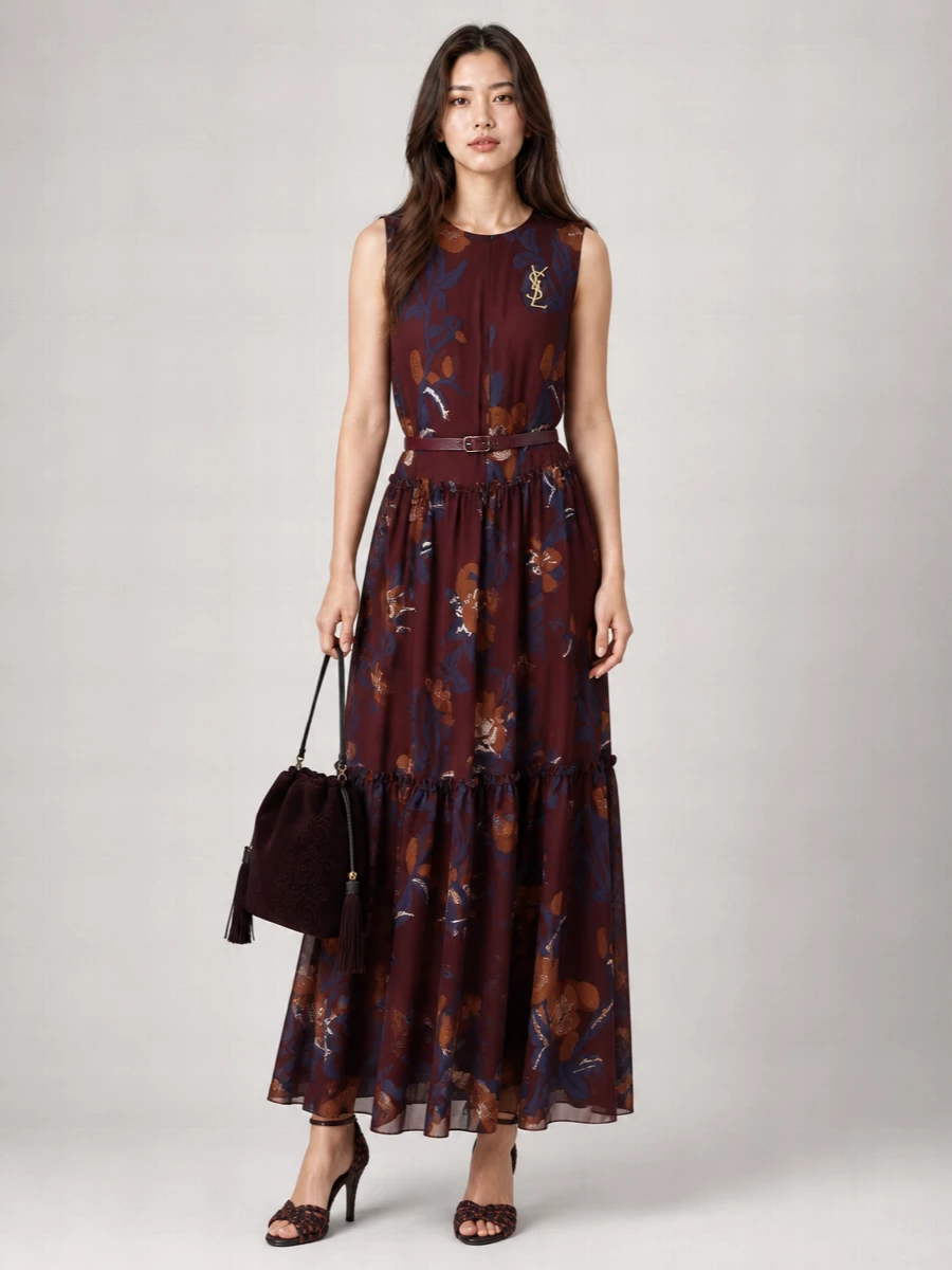 Etro Silk Maxi Skirt
