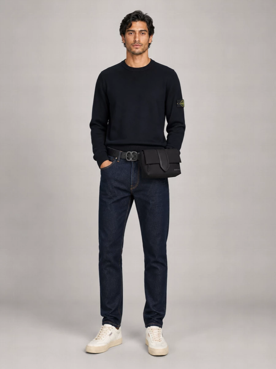 Stone Island Denim Slim-Fit Straight-Leg Jeans