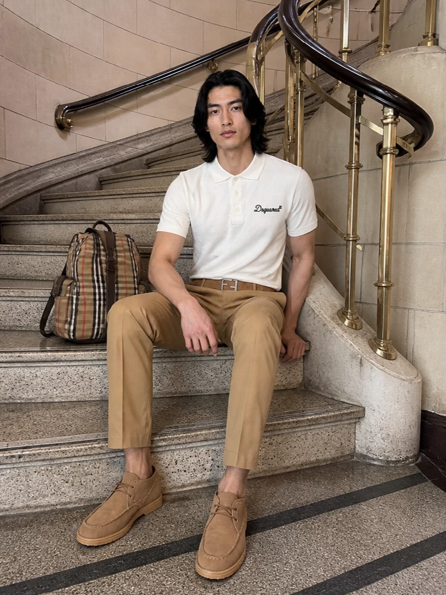 Dsquared2 chinos polo tods suede chukkas