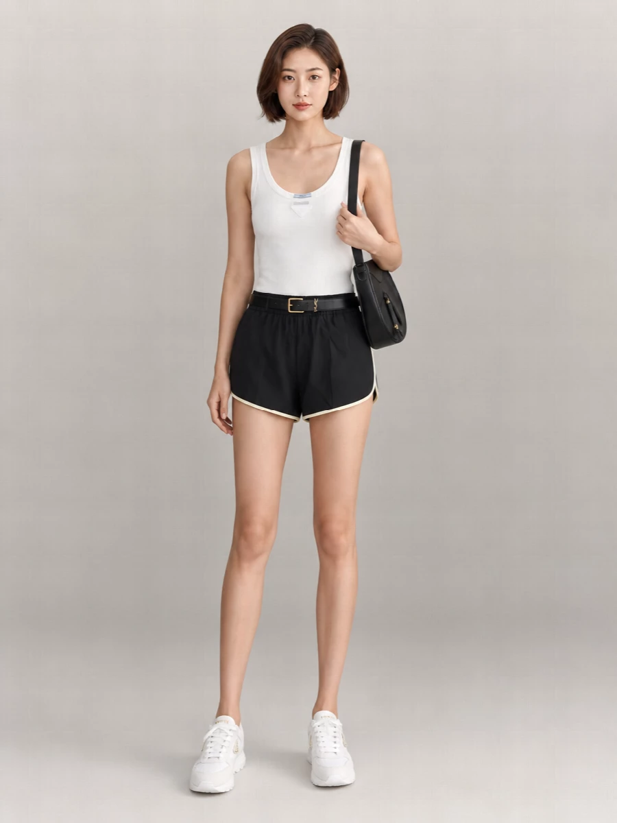 Prada Recycled Nylon Oversized Shorts