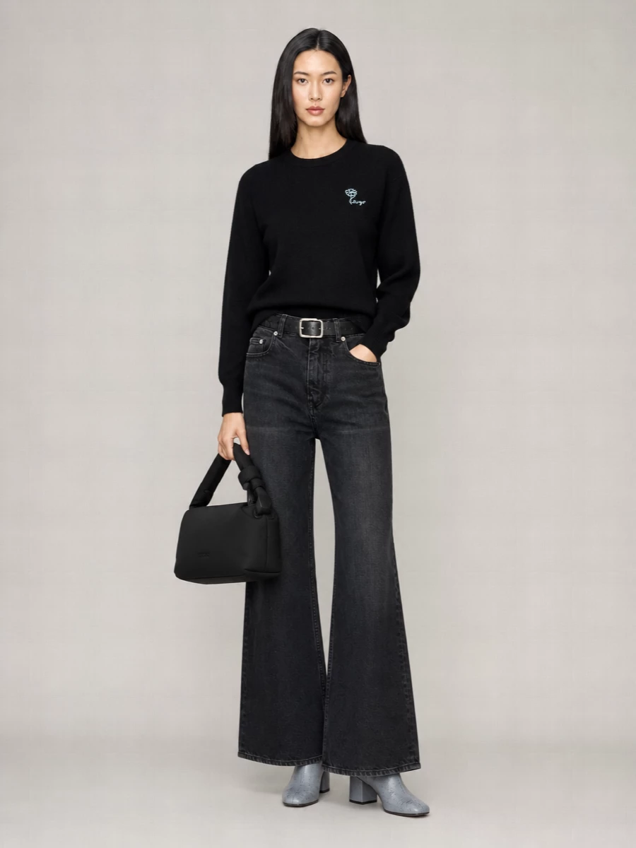 Kenzo Denim Wide-Leg Trousers