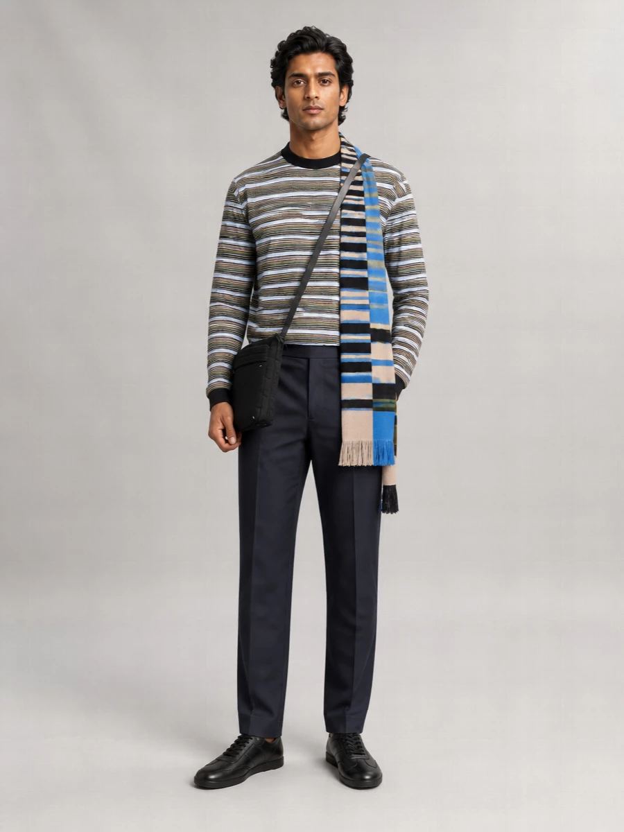 Marni Striped Cotton Long-Sleeve T-Shirt
