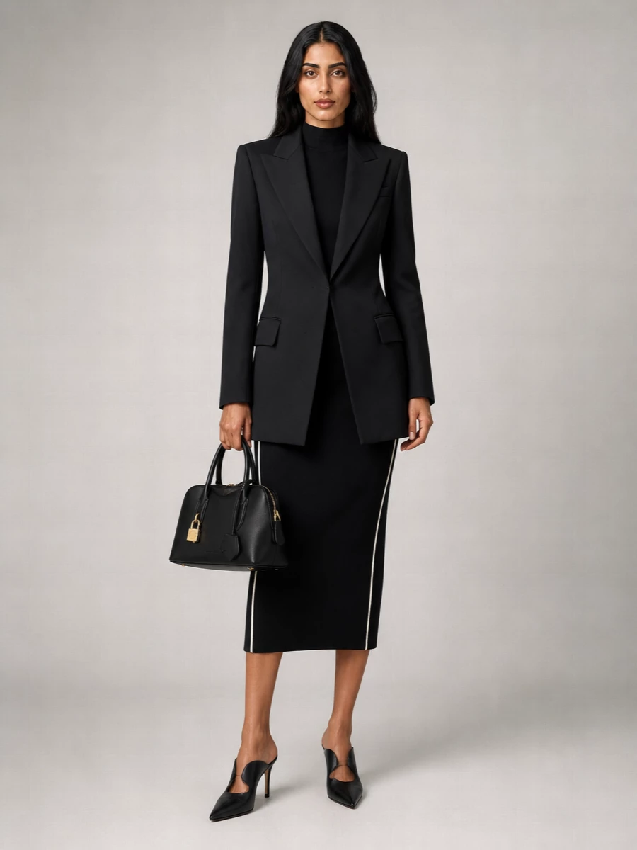 Sportmax Wool Double-Breasted Blazer