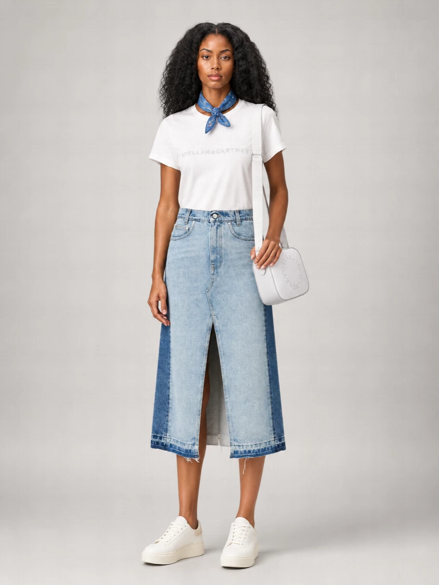 Stella Mccartney Crystal-Embellished Organic Cotton T-Shirt