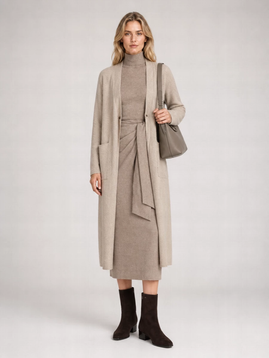 Loulou Studio Wool Yak Wool Long Cardigan