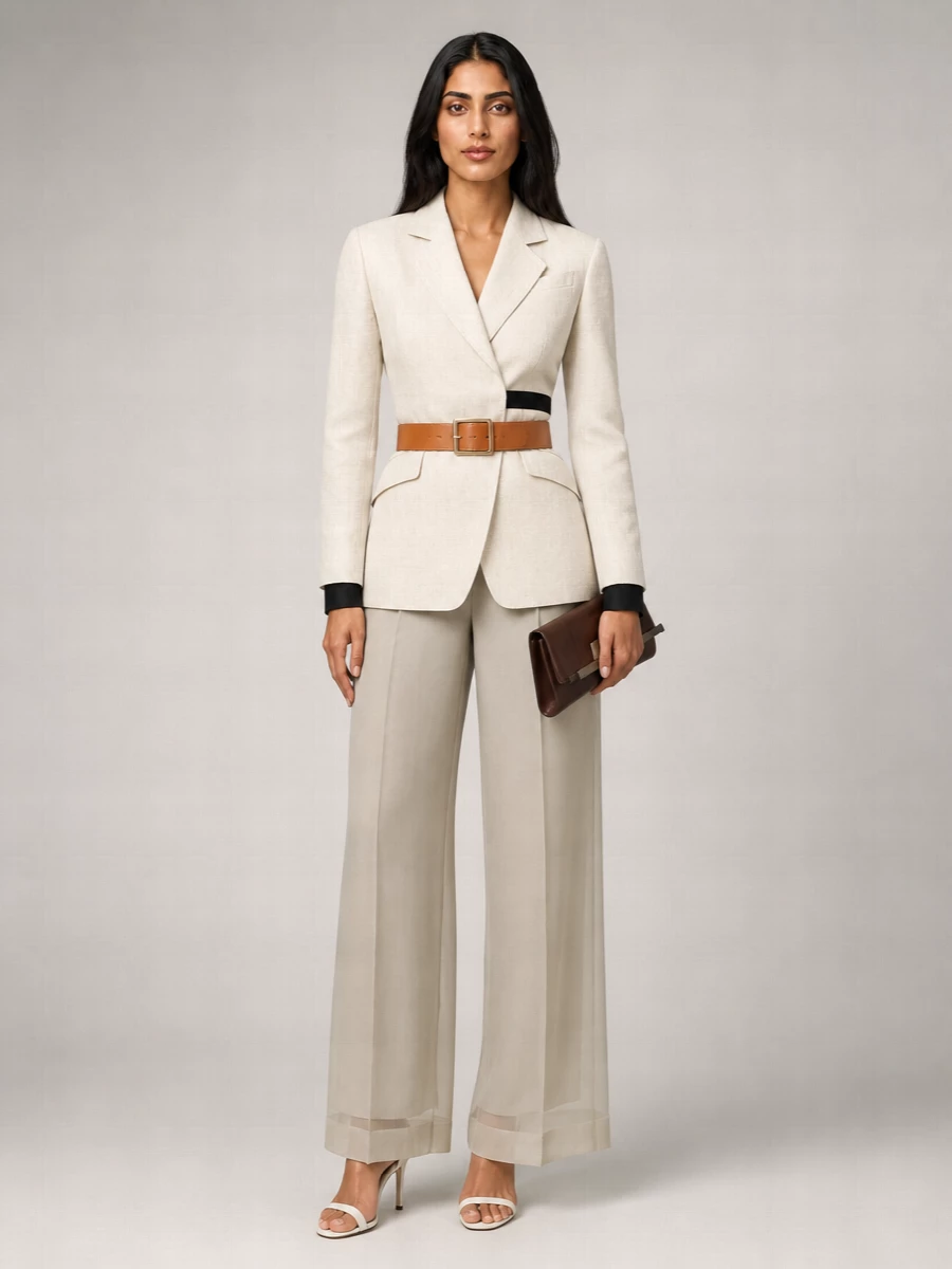 Max Mara Silk Wide-Leg Trousers