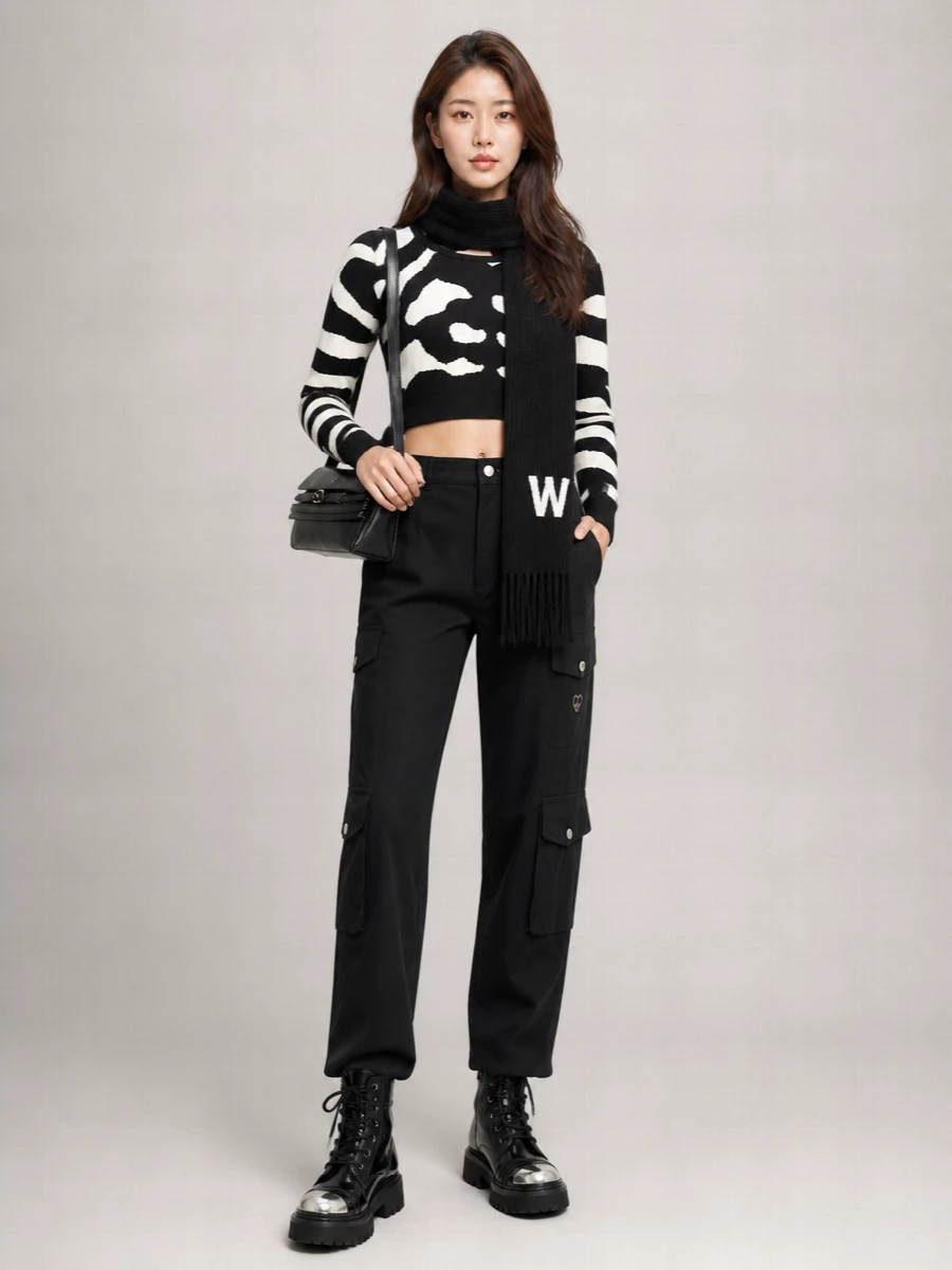 Moschino Zebra Intarsia Sweater