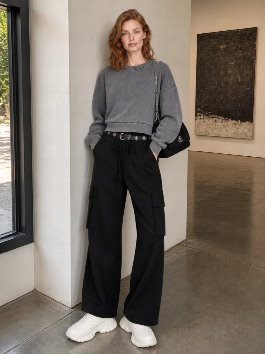 Palm angels cargo pants balenciaga sneakers outfit