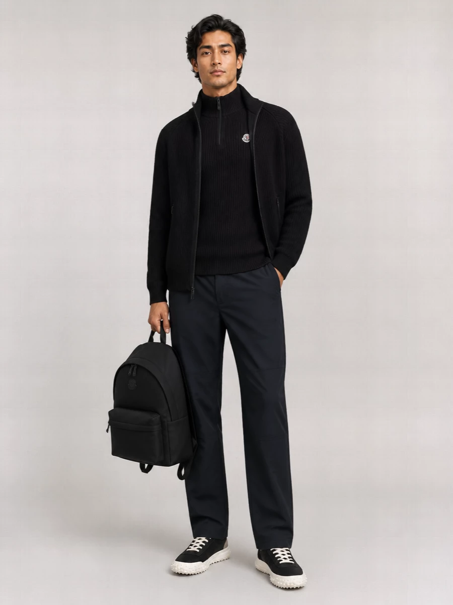 Moncler wool cashmere lightweight jacket