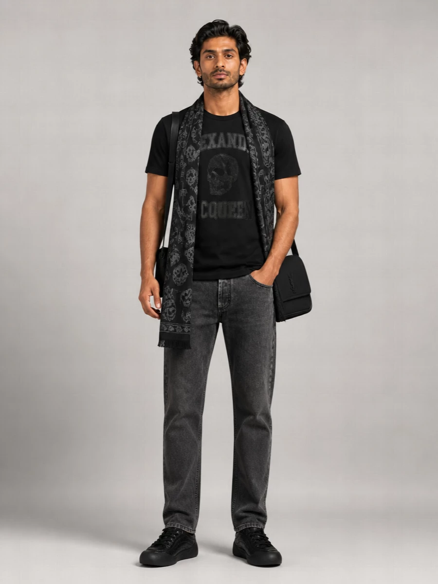 Alexander Mcqueen Ribbed Cotton Crew-Neck T-Shirt