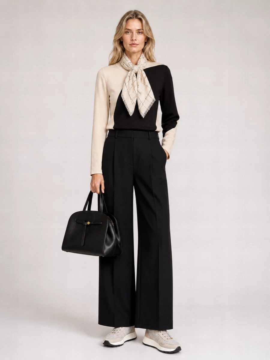 Tory Burch Romy Calf Leather Top Handle Bag