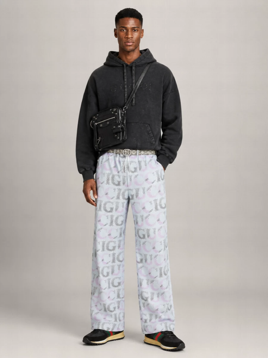 Gucci Printed Wide-Leg Trousers