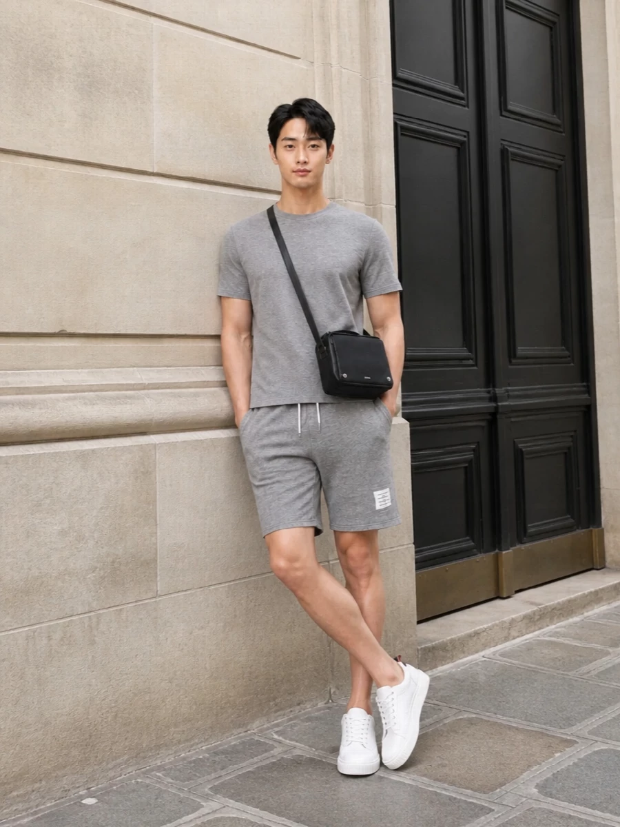 Thom browne jersey shorts tee outfit