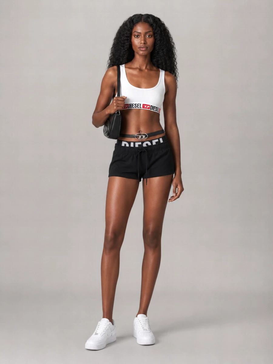 Diesel Ribbed Cotton Bralette
