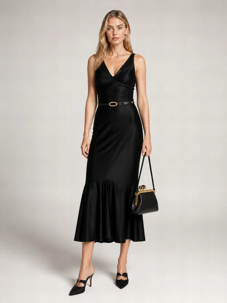Sportmax Satin Midi Dress