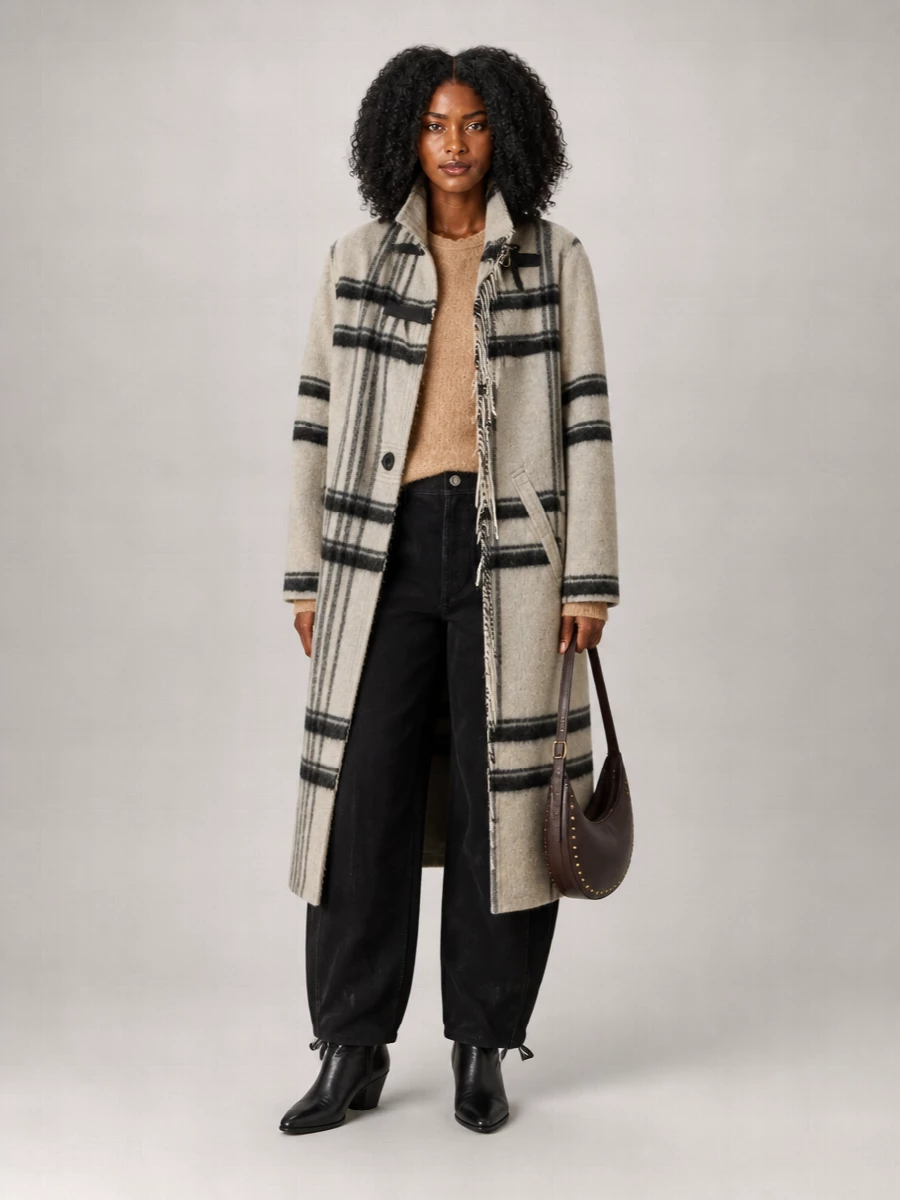 Isabel Marant Etoile Embroidered Wool Coat