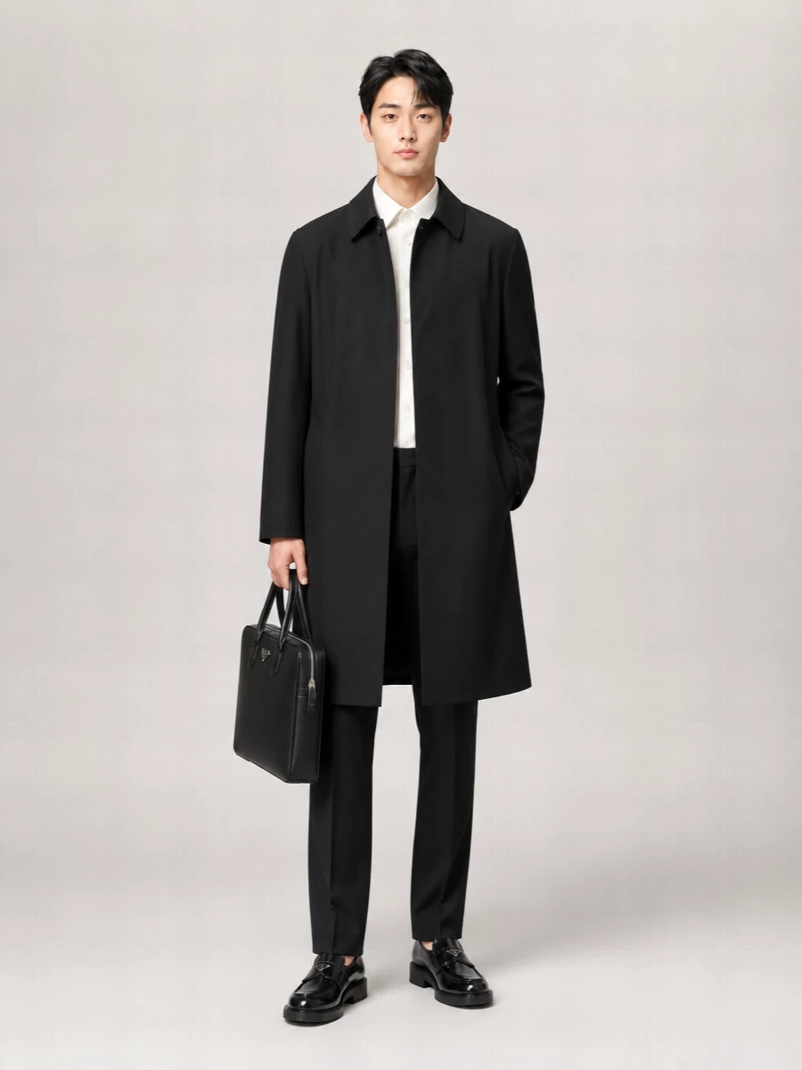 Prada Cotton Single-Breasted Coat
