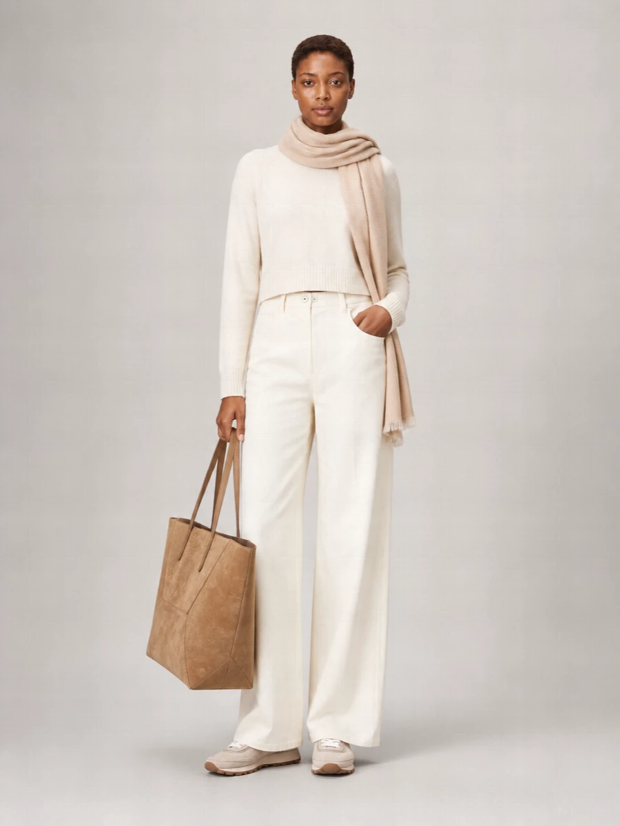 Brunello Cucinelli Monili Suede Leather Tote Bag