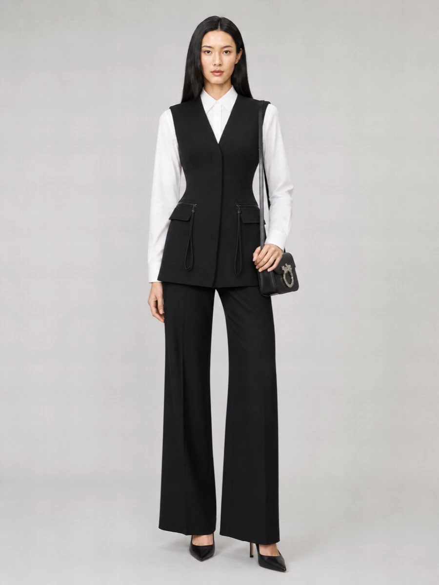 Pinko Sleeveless V-Neck Vest