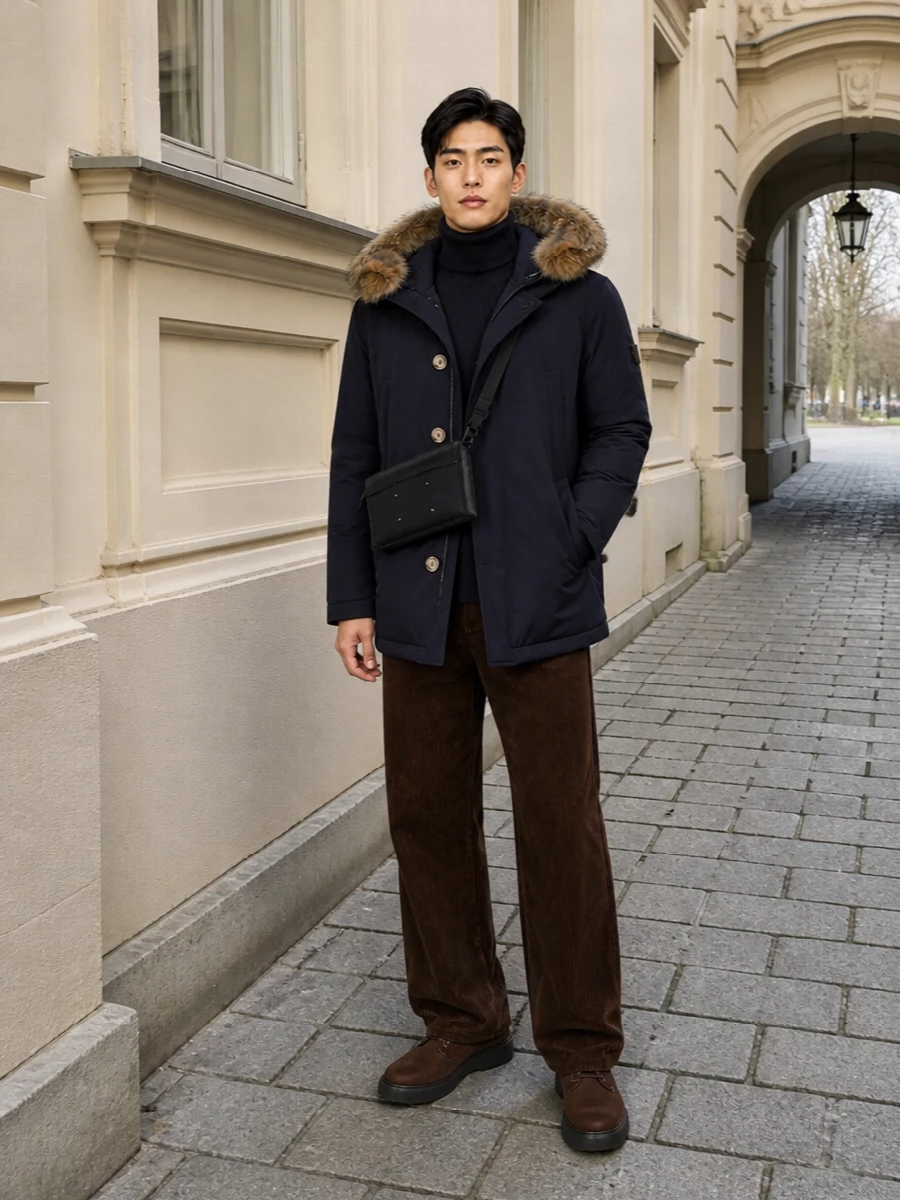 Woolrich parka marni corduroy tods boots winter