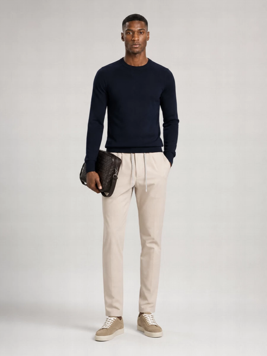Eleventy Straight-Leg Trousers