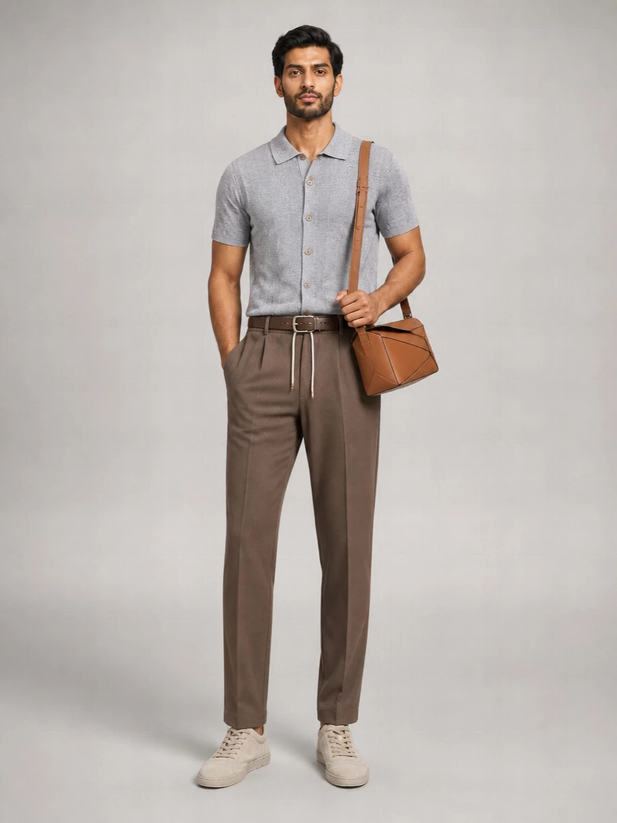 Brunello Cucinelli Linen Straight-Leg Trousers