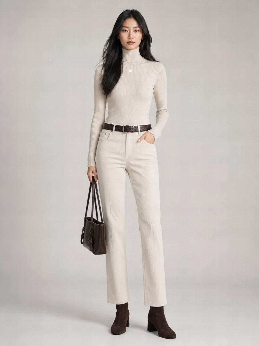 Haikure Velvet Straight-Leg Trousers