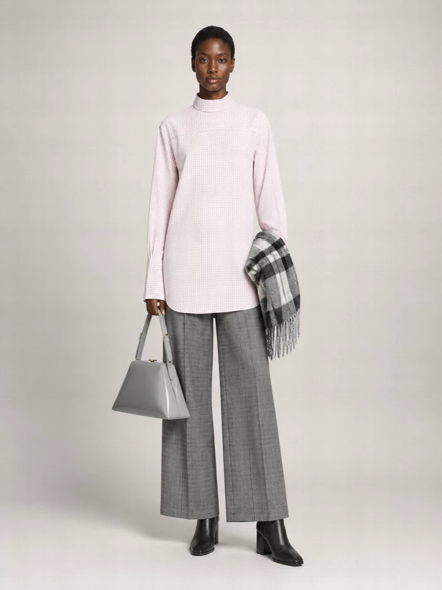Dries Van Noten wool high-rise pleated wide-leg trousers