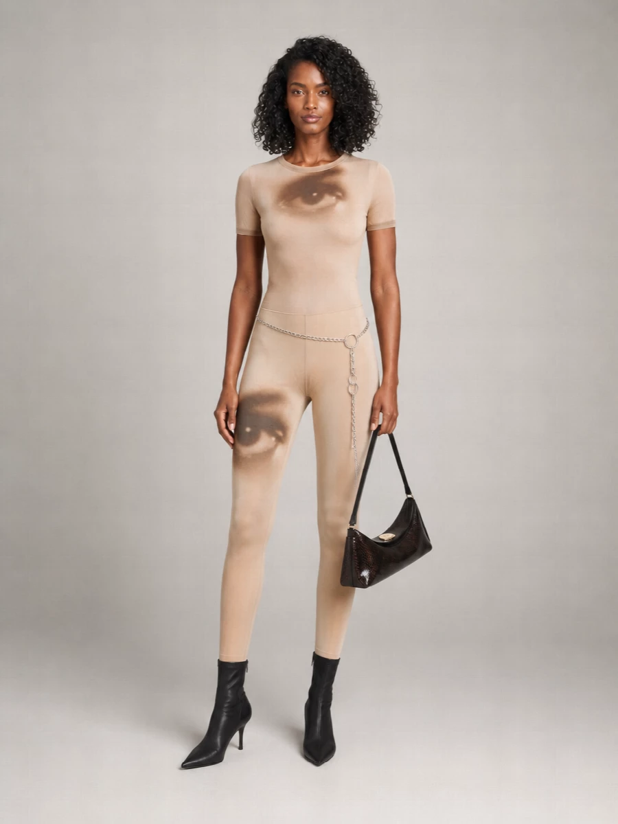 Jean Paul Gaultier Printed Bodysuit