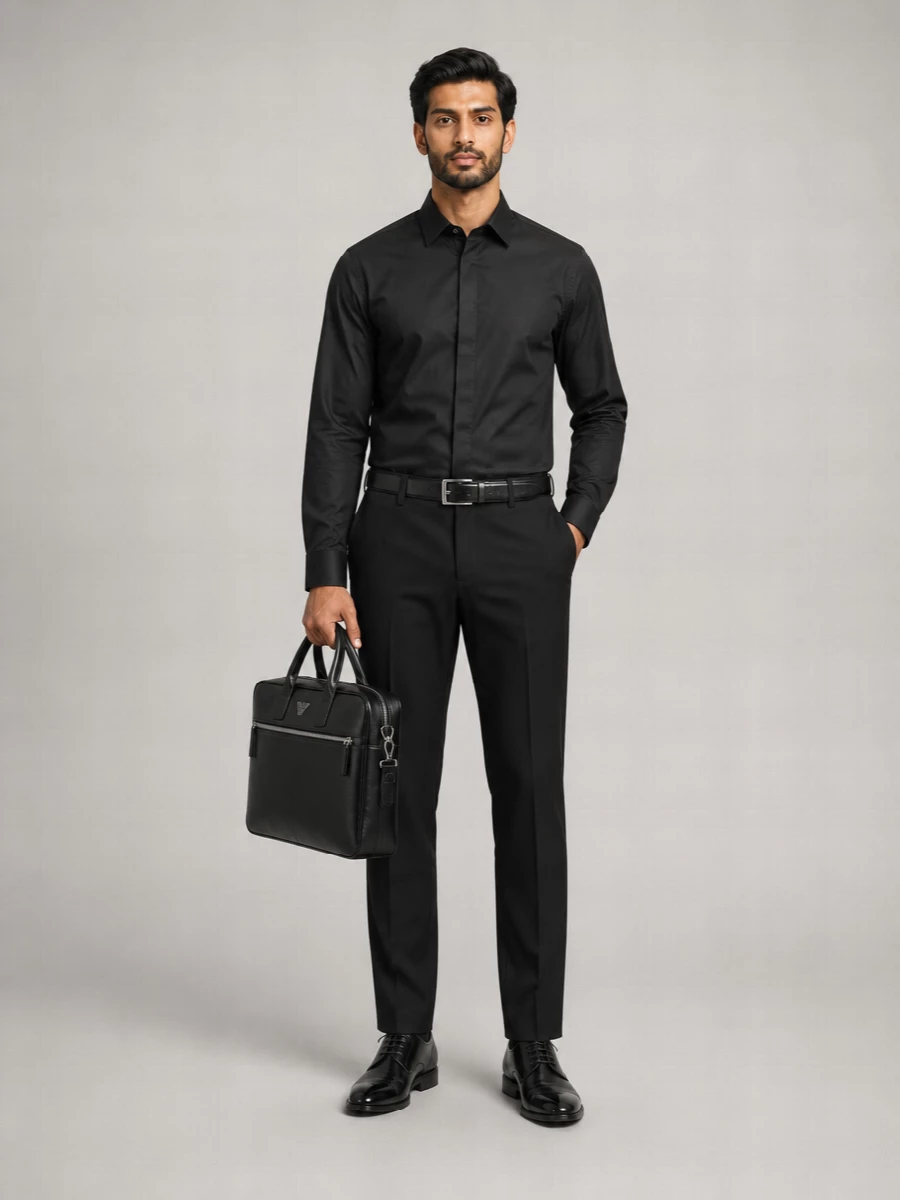 Emporio Armani Leather Derby Shoes