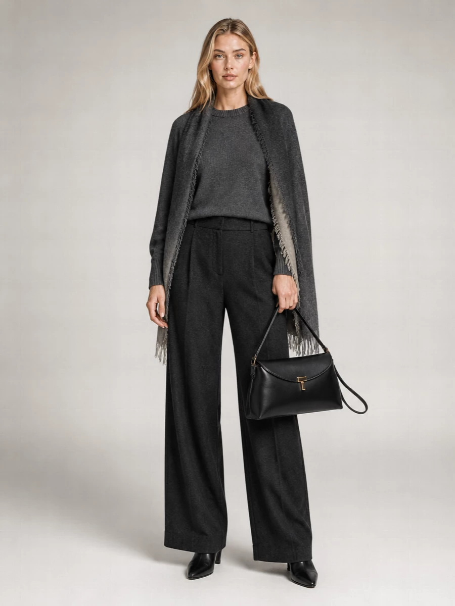 Totême asymmetric cashmere wool sweatshirt