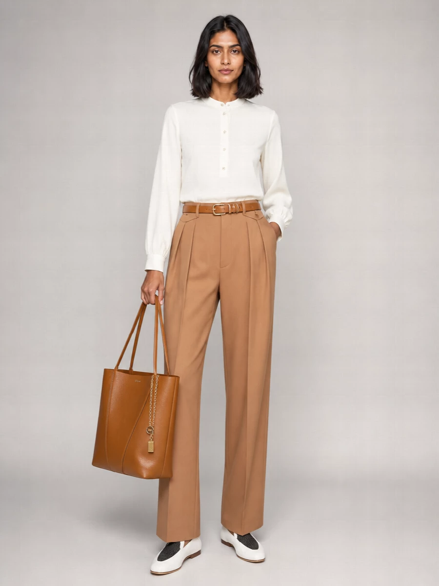 Chloé Chloé Spin Medium Leather Tote Bag