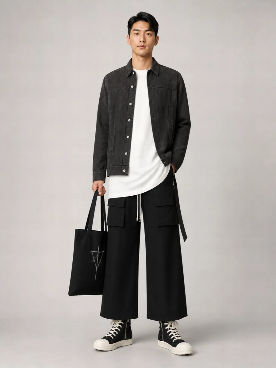 Rick Owens Drkshdw Cotton Shirt Jacket