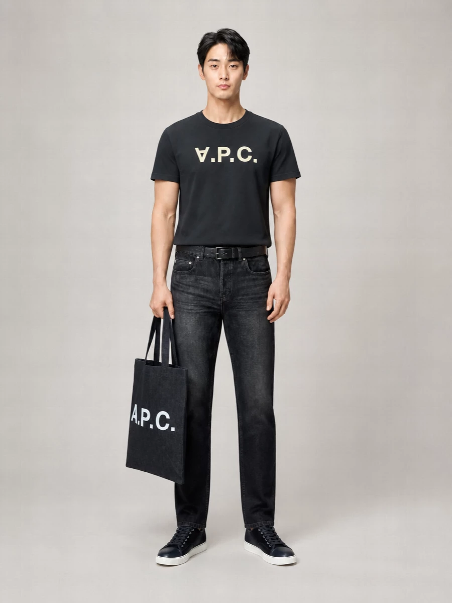 A.p.c. Logo Cotton T-Shirt