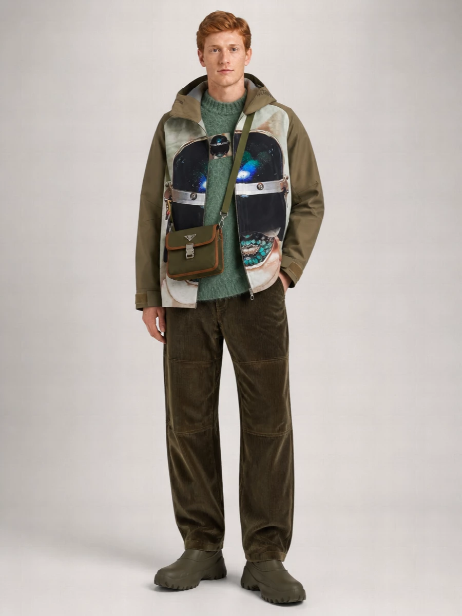 Undercover Nylon Hooded Long-Sleeve Raincoat