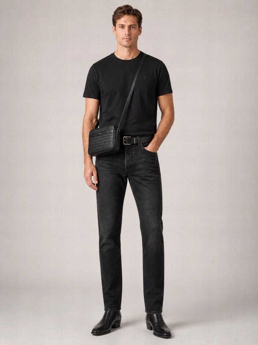 Saint Laurent Denim Straight-Leg Jeans