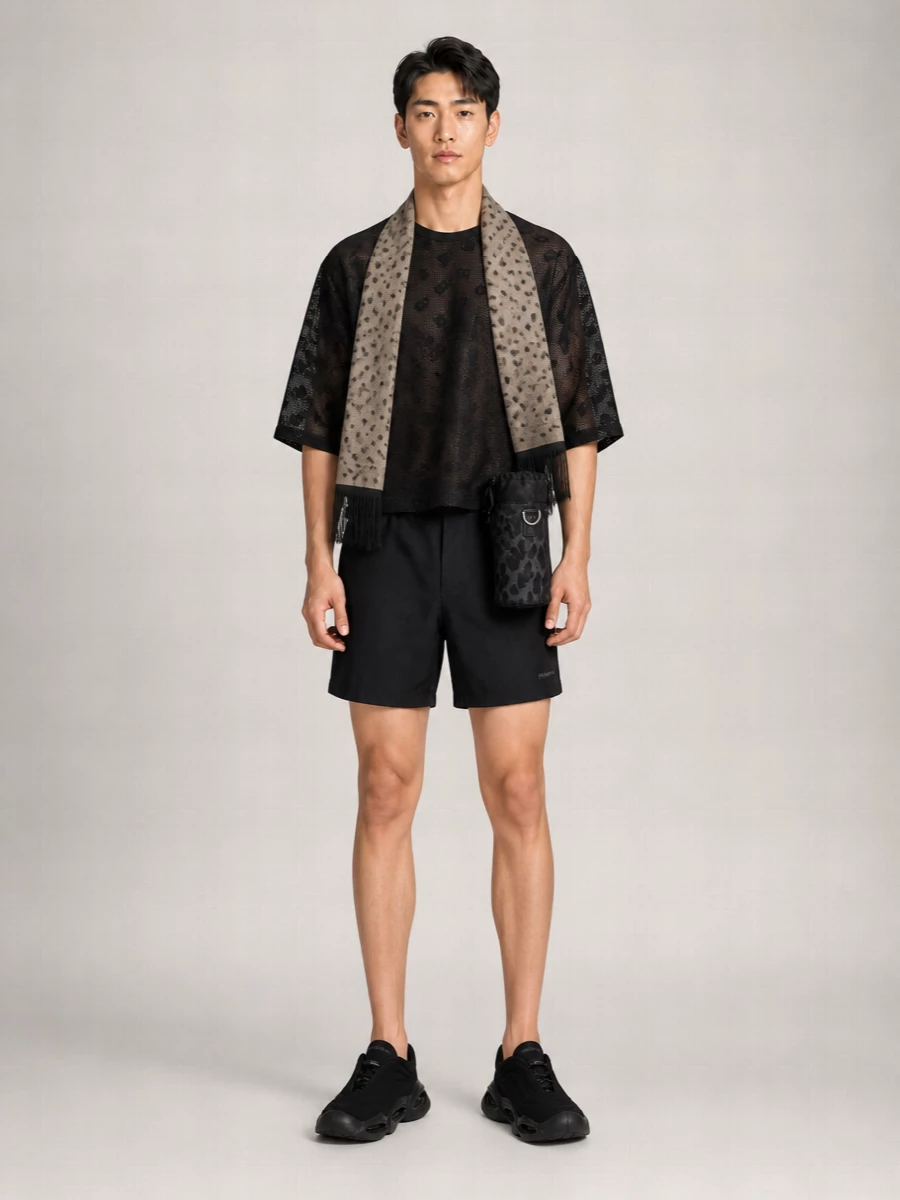 Dolce&Gabbana Silk Skull-Print Fringed Scarf