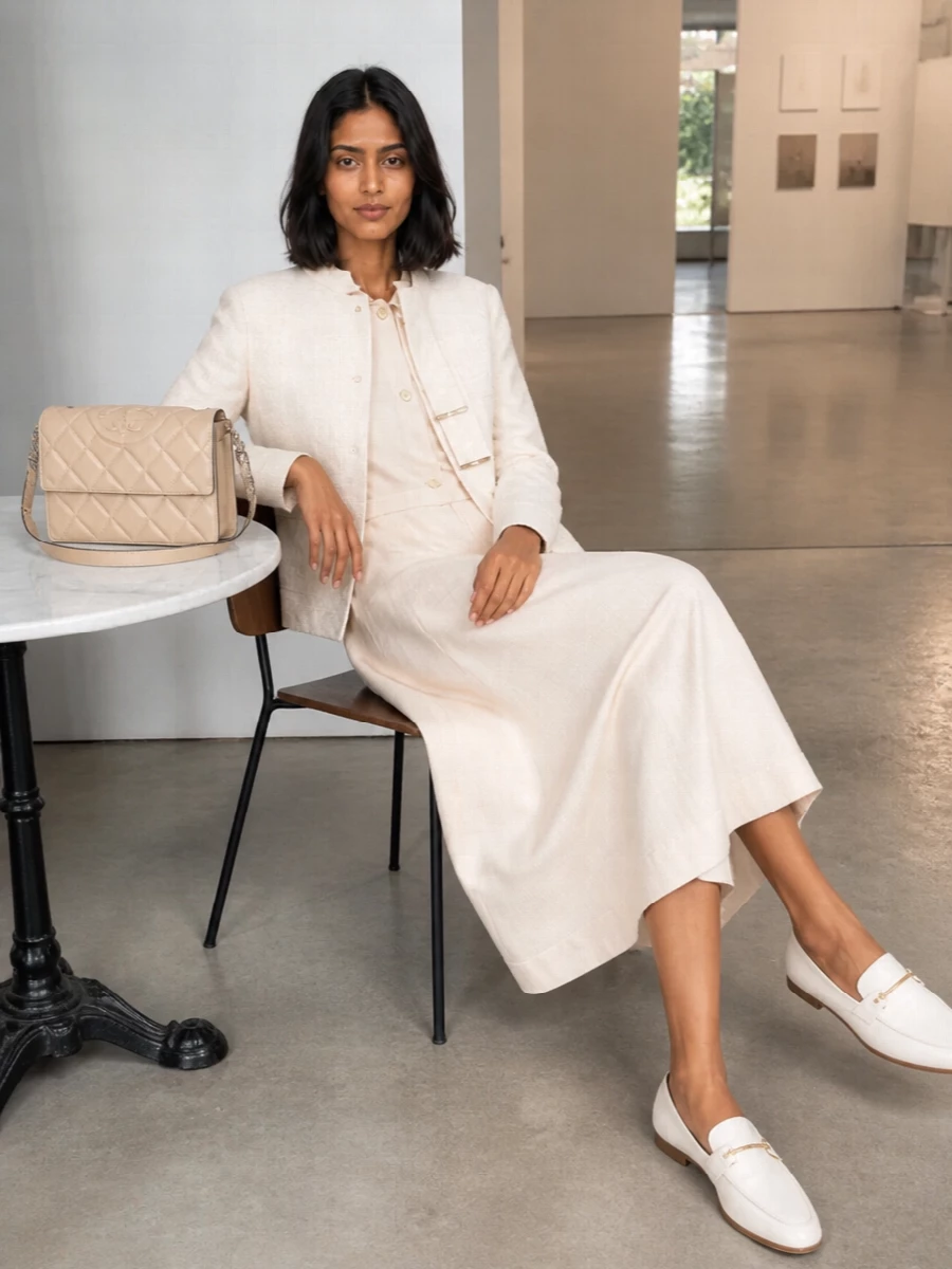 Herno jacket s max mara beige midi dress