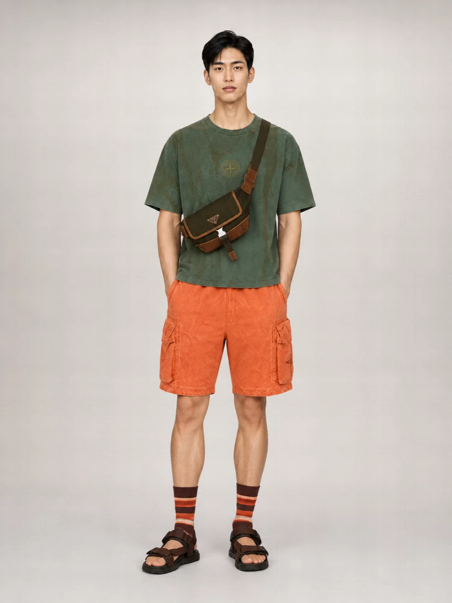 Stone Island Nylon Bermuda Shorts