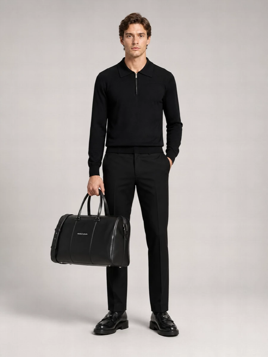 Prada Leather Monk Shoes