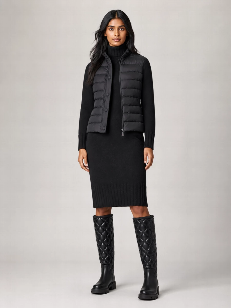Moncler Grenoble Quilted Puffer Cardigan