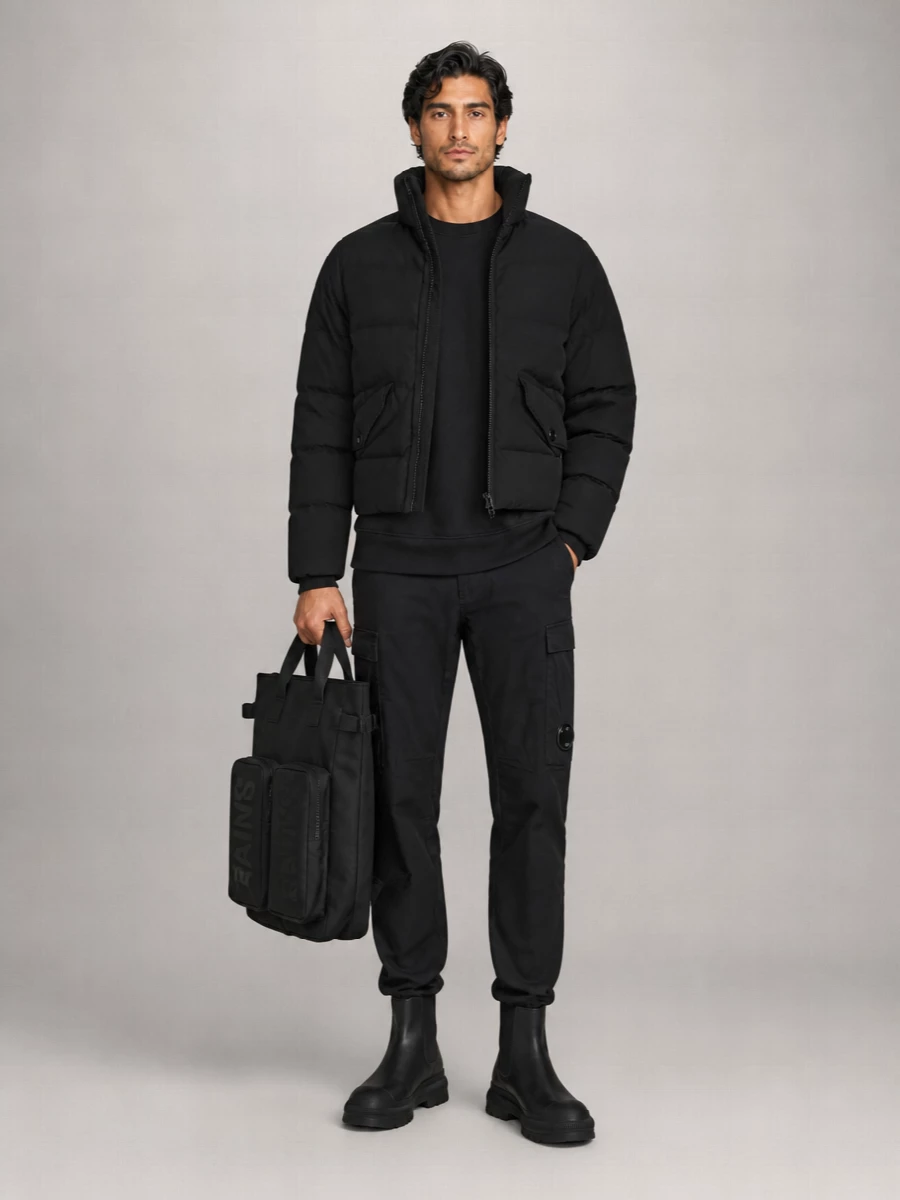 Ten C Down Jacket With Removable Sleeves
