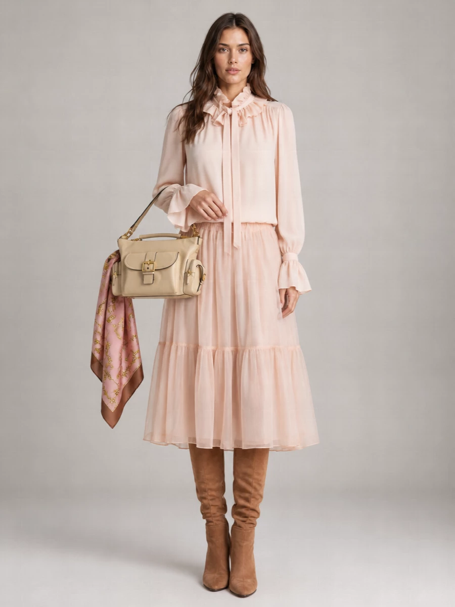 Chloé Silk Full Skirt