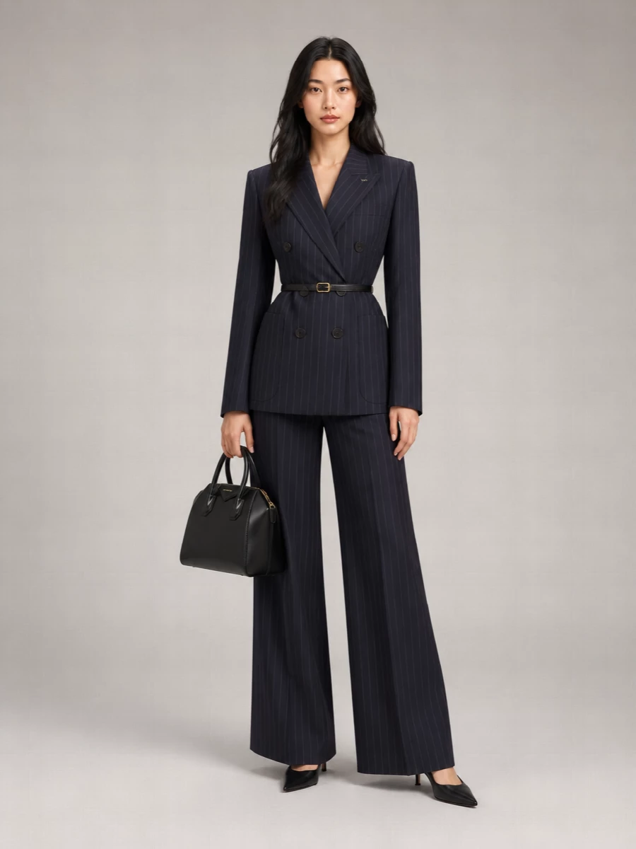 Givenchy Wool Double Breasted Suit Jacket