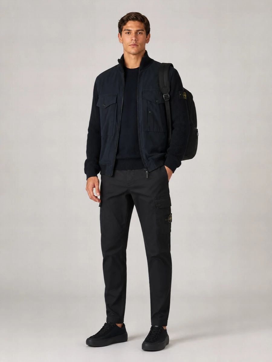 Stone Island Cotton Bomber Jacket