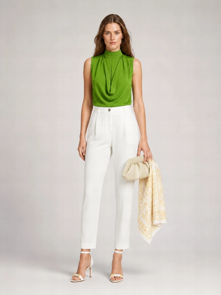 Elisabetta Franchi Draped Blouse
