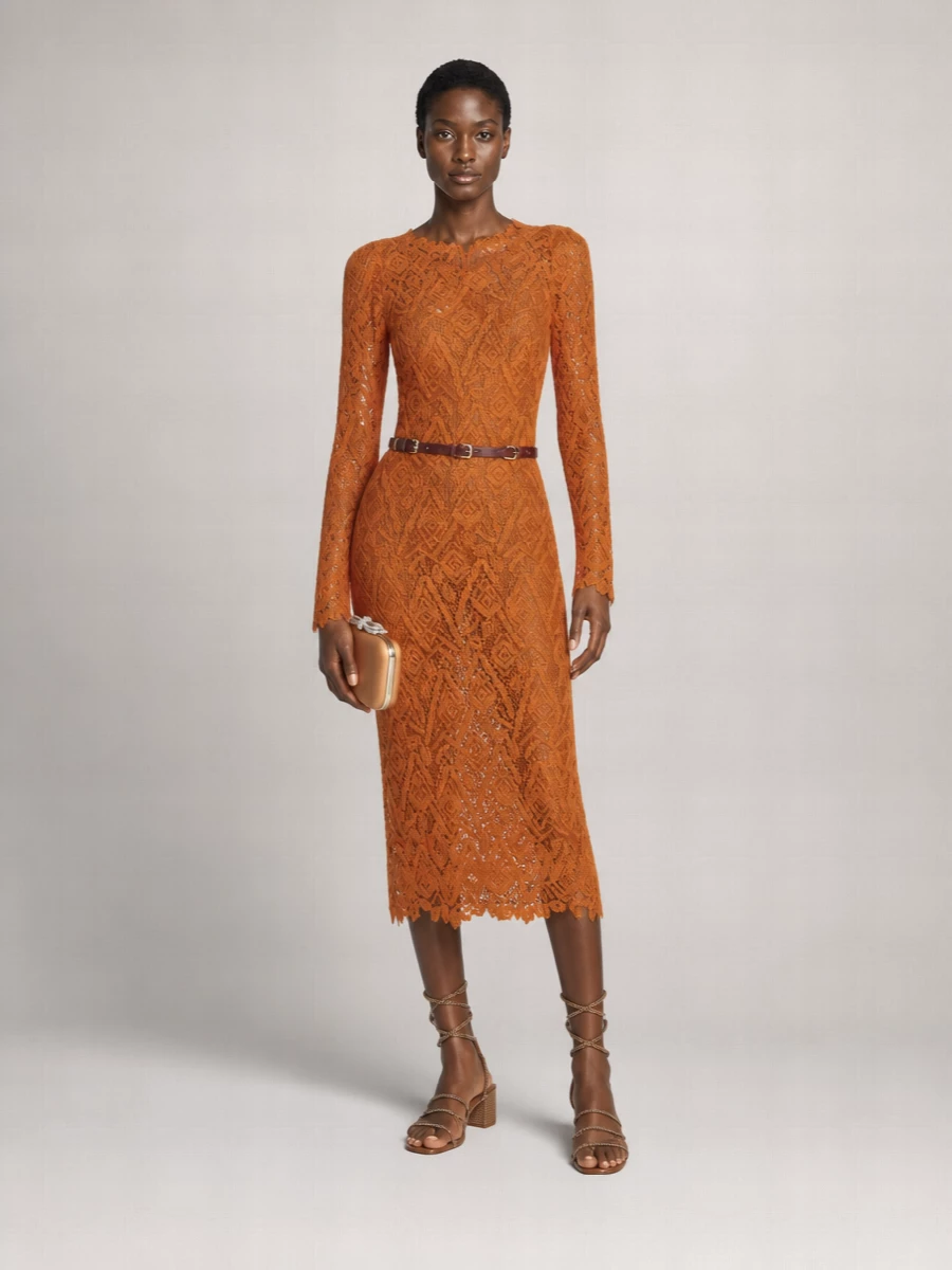 Ermanno Scervino Macramé Lace Mini Dress