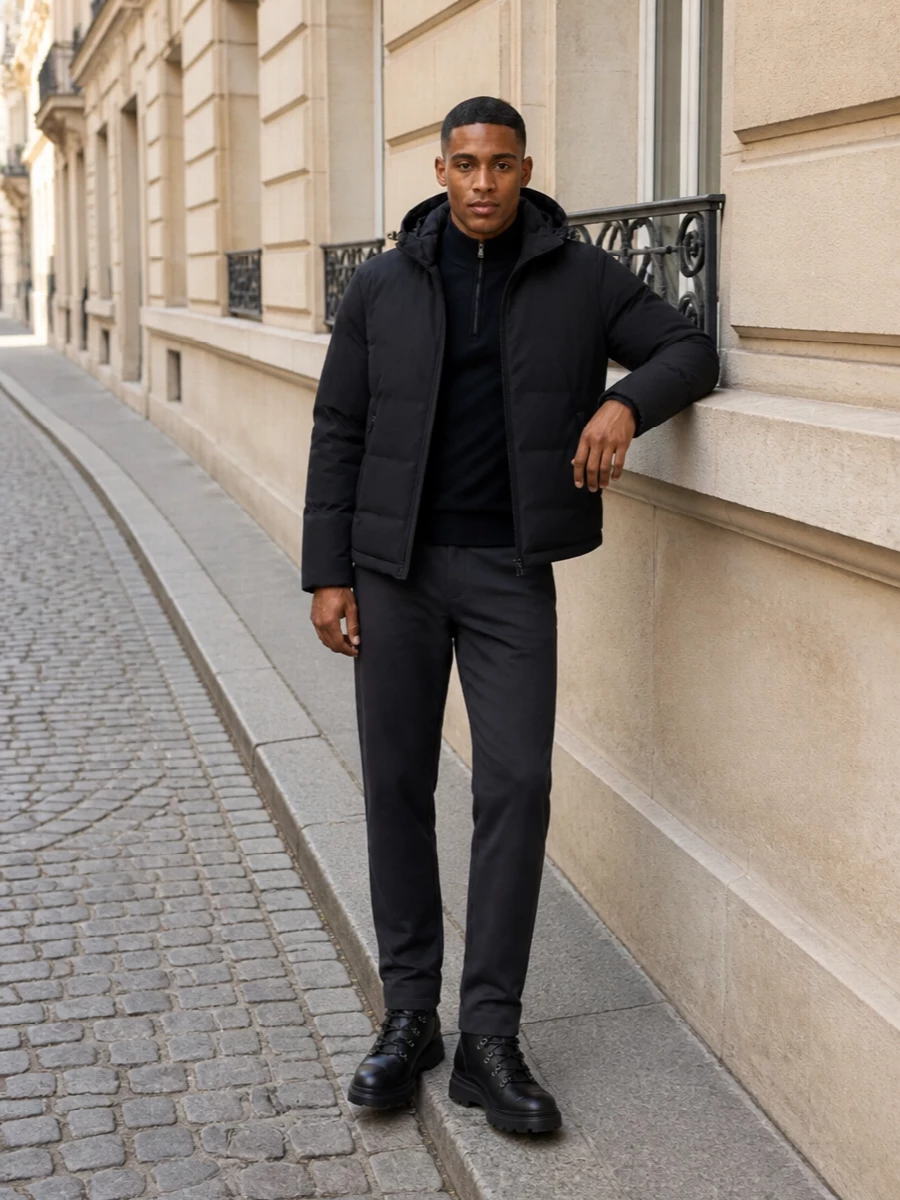 Moncler paul shark winter puffer outfit